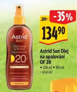 Albert Astrid Sun Olej na opalování OF 20 nabídka