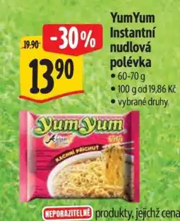 Albert YumYum Instantní nudlová polévka nabídka
