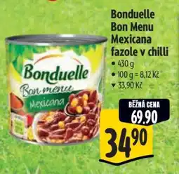 Albert Bonduelle Bon Menu Mexicana fazole v chilli nabídka