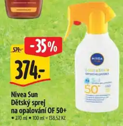 Albert Nivea Sun Dětský sprej na opalování OF 50+ nabídka