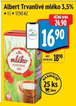 Albert Albert Trvanlivé mléko 3,5% nabídka