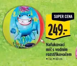 Albert Nafukovací míč s vodním rozstřikovačem nabídka