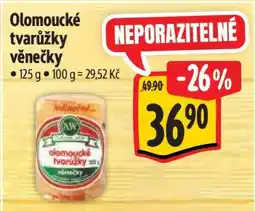 Albert Olomoucké tvarůžky – věnečky nabídka