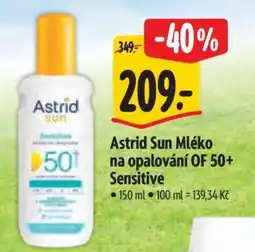 Albert Astrid Sun Mléko na opalování OF 50+ Sensitive nabídka