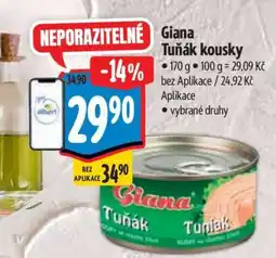 Albert Giana Tuňák kousky nabídka