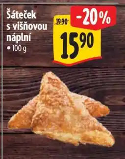 Šáteček s višňovou náplní