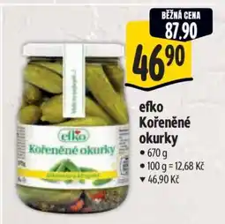 Albert efko Kořeněné okurky nabídka