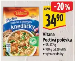 Albert Vitana Poctivá polévka nabídka