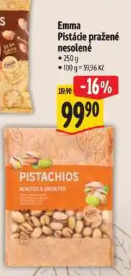 Albert Emma Pistácie pražené nesolené nabídka