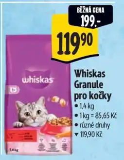 Albert Whiskas Granule pro kočky nabídka