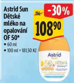 Albert Astrid Sun dětské mléko na opalování OF 50 nabídka