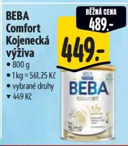 Albert BEBA Comfort kojenecká výživa nabídka