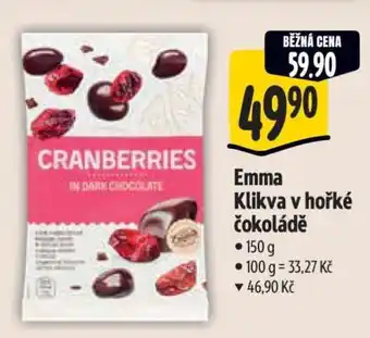 Albert Emma Klikva v hořké čokoládě nabídka