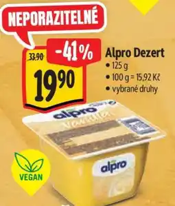 Albert Alpro dezert nabídka