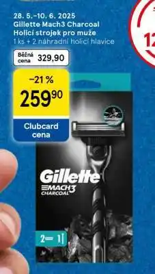 Tesco Gillette Mach3 Charcoal Holicí strojek pro muže nabídka