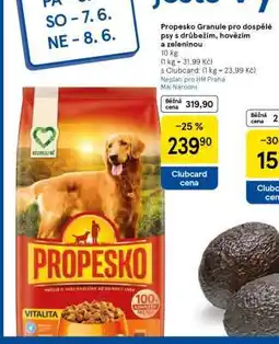 Tesco Propesko Granule pro dospělé psy nabídka