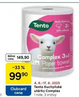 Tesco Tento Kuchyňské utěrky Complex nabídka