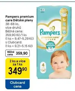 Tesco Pampers Premium Care dětské pleny nabídka