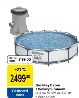 Tesco Bestway Bazén s kovovým rámem nabídka