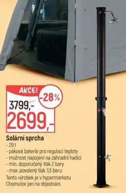 Globus Solární sprcha nabídka