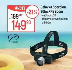 Globus Čelovka Scorpion 90lm XPE Zoom nabídka