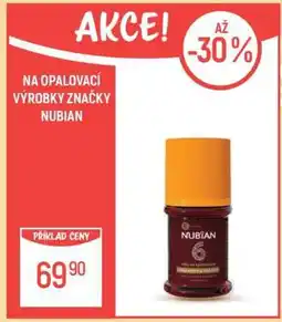 Globus Opalovací výrobky značky Nubian nabídka