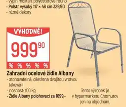 Globus Zahradní ocelové židle Albany nabídka