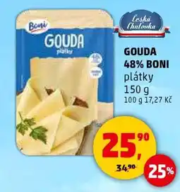 Penny Market GOUDA 48% BONI plátky nabídka