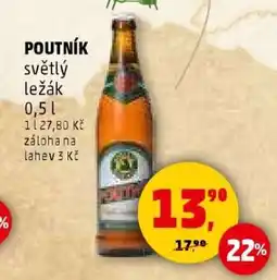 Penny Market Poutník světlý ležák 0,5 l nabídka
