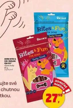 Penny Market AKINU BITES & FUN PAMLSEK PRO PSY nabídka