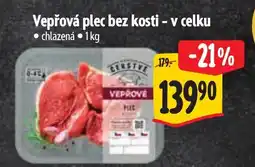 Albert Vepřová plec bez kosti - v celku nabídka