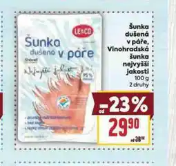 Billa Šunka dušená v páře nabídka