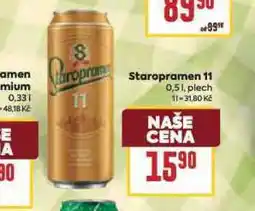 Billa Pivo staropramen 11 nabídka