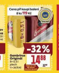 Billa Pivo gambrinus originál nabídka