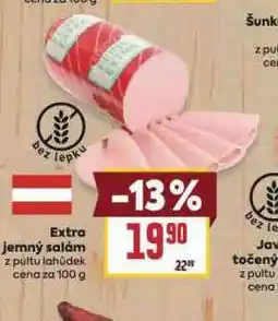 Billa Exra jemný salám nabídka