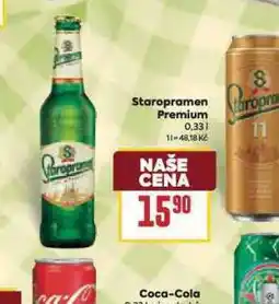 Billa Pivo staropramen premium nabídka