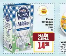 Billa Trvanlivé mléko 1,5% nabídka