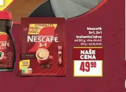 Billa Nescafé instantní káva nabídka