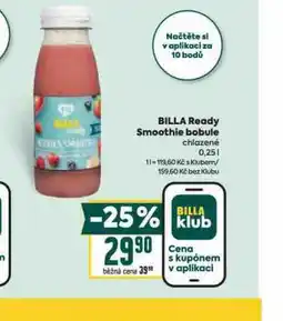 Billa Billa ready smoothie bobule nabídka