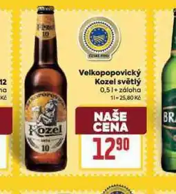 Billa Pivo velkopopovický kozel 10 nabídka