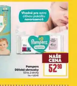 Billa Pampers dětské vlhčené ubrousky nabídka