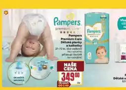 Billa Pampers dětské plenky nabídka