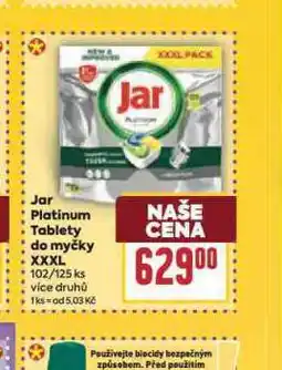 Billa Jar platinum tablety do myčky nabídka