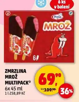 Penny Market Zmrzlina mrož multipack nabídka