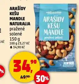 Penny Market Arašídy kešu mandle naturalia nabídka