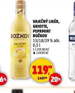 Penny Market Vaječný likér, griottte, pepermint božkov nabídka