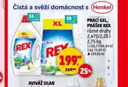 Penny Market Rex prací prostředek nabídka