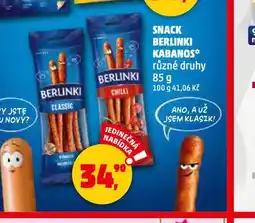 Penny Market Snack berlinki kabanos nabídka