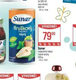 Globus Sunar rozupustný nápoj nabídka