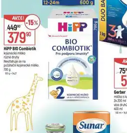Globus Hipp bio combiotik kojenecké mléko nabídka